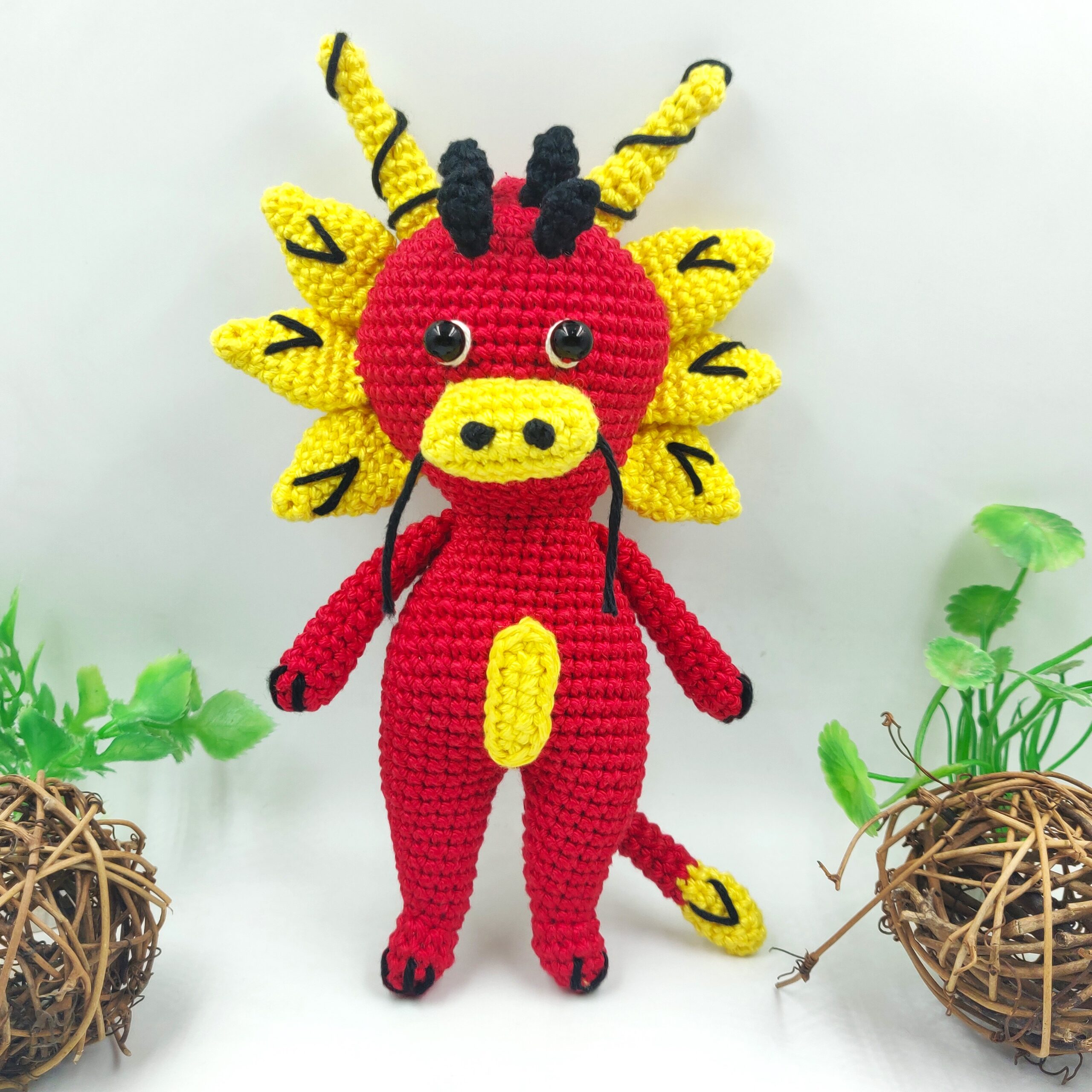 Chinese Dragon Amigurumi / Crochet Collectible toy - Loombastic Studios