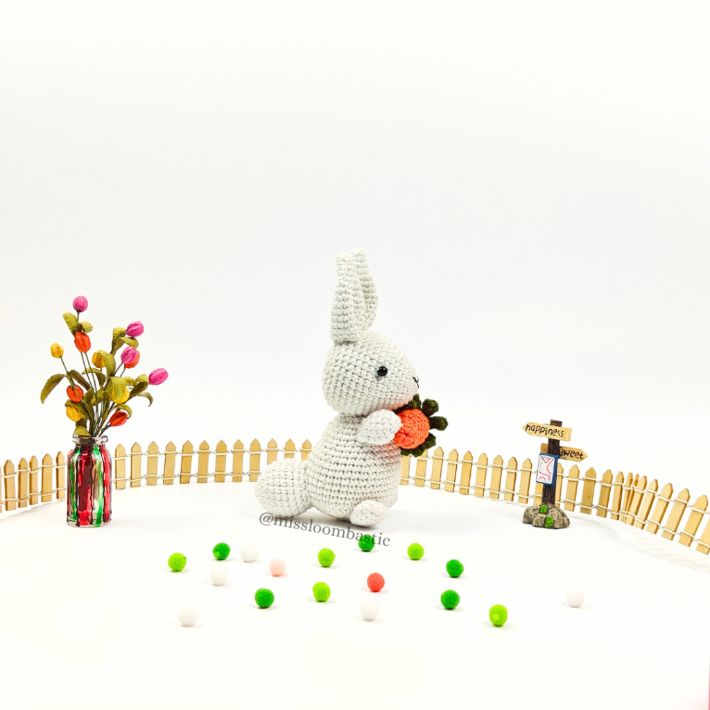 Henri the Rabbit Amigurumi Collectible Toy - Loombastic Studios