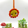 Sun Hanging Amigurumi Crochet Sun Charm for Car and Home Décor