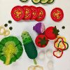 Veg Platter Crochet Amigurumi Handmade Vegetable Toy Set