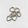 Durable Metal Bag Buckle Rings 5 pcs