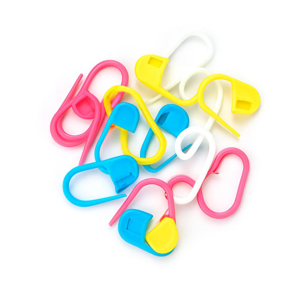 Colorful Plastic Stitch Marker Set for Crochet