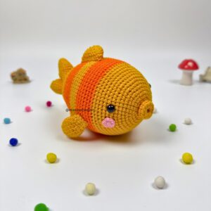 Tanja Gold Fish Amigurumi crochet fish