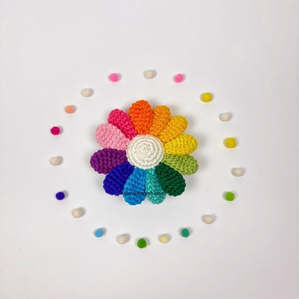 Multi colour Flower Amigurumi handmade crochet