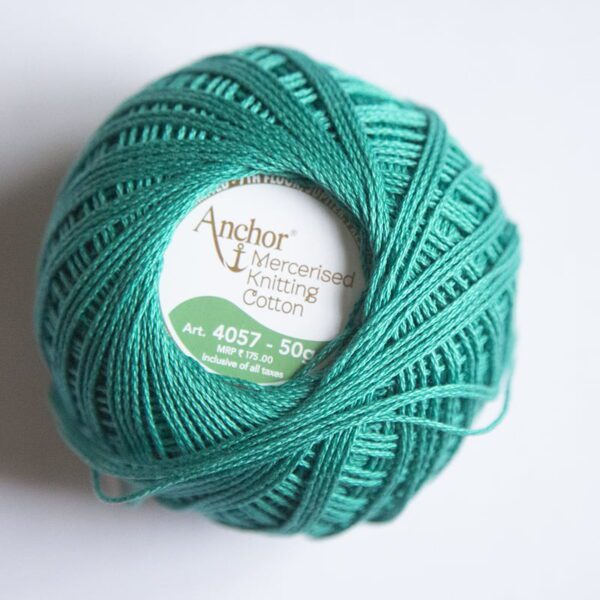 Anchor Mercerised Cotton Knitting Yarn 4057 Sea Green (4057000-00185)